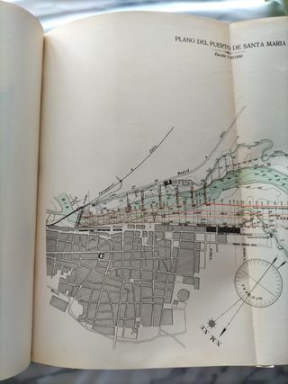 Plano mapa puerto de Santa María año 192