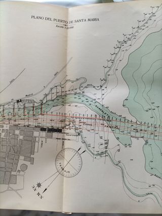 Plano mapa puerto de Santa María año 192