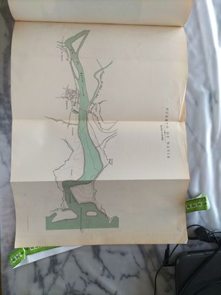 Plano mapa puerto de Navia año 1926.