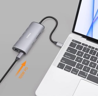 EOKEX USB C Hub, USB-C Hub 8 en 1 con 4K HDMI