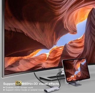 EOKEX USB C Hub, USB-C Hub 8 en 1 con 4K HDMI