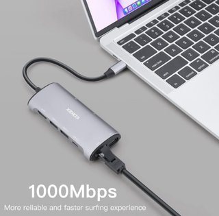 EOKEX USB C Hub, USB-C Hub 8 en 1 con 4K HDMI