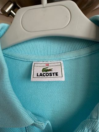 Polo azul claro La Coste