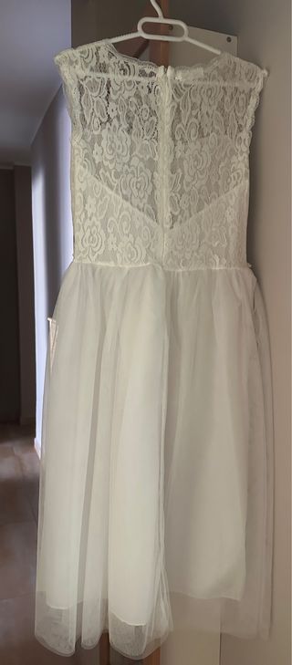vestido blanco falda tutu