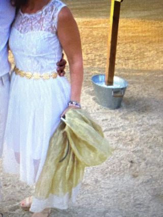 vestido blanco falda tutu