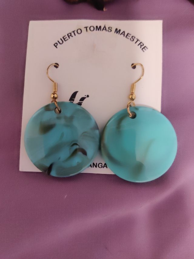 Collar y pendientes turquesa