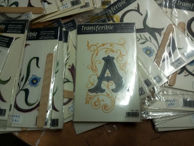 Lote transferibles abecedario