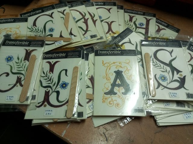 Lote transferibles abecedario