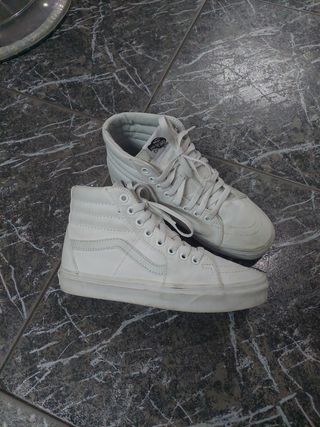 Bambas vans altas blancas