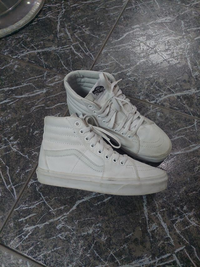Bambas vans altas blancas