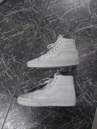 Bambas vans altas blancas