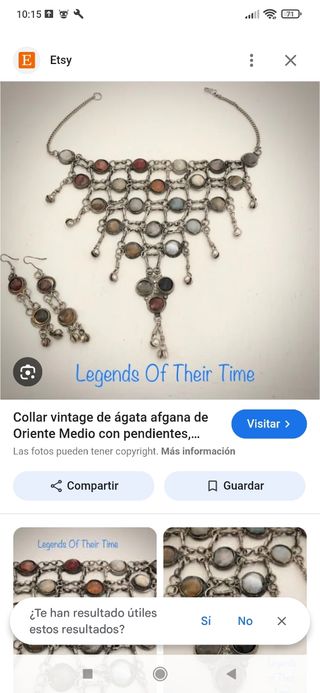Collar y pendientes plata 