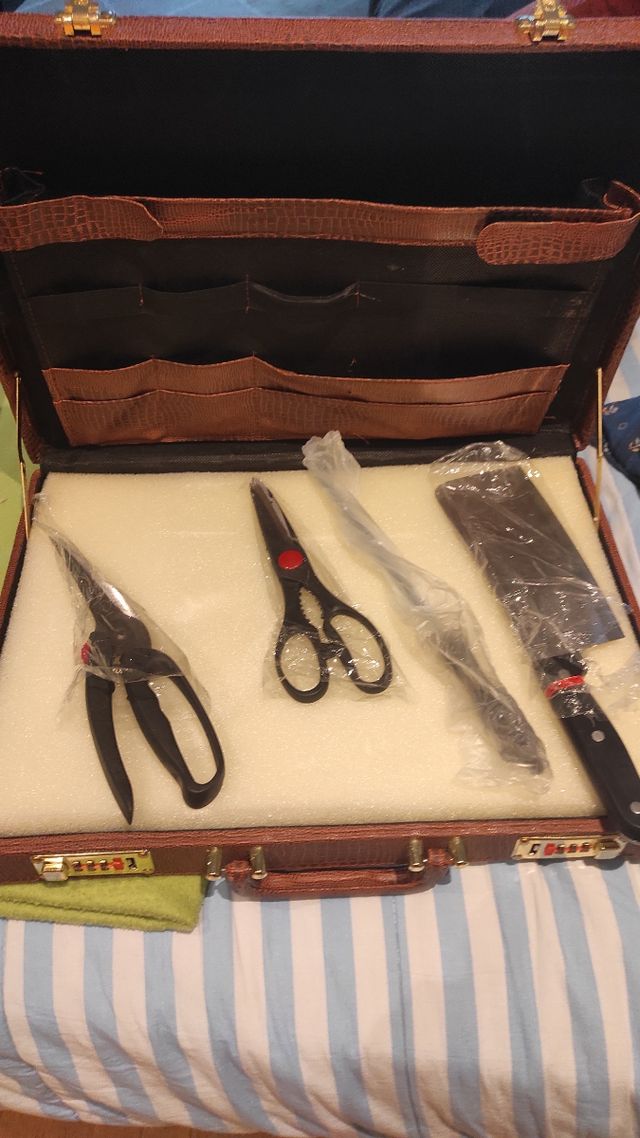 Maletín cuchillos y cubertería