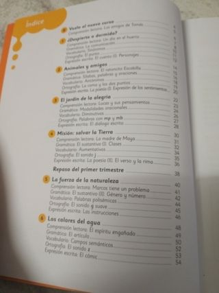 Cuaderno de lengua de tercero de primaria