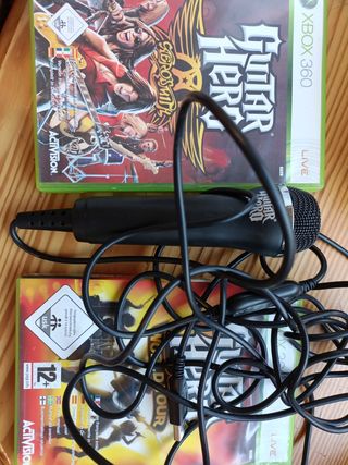 Guitar Hero Aerosmith y micrófono XBOX360
