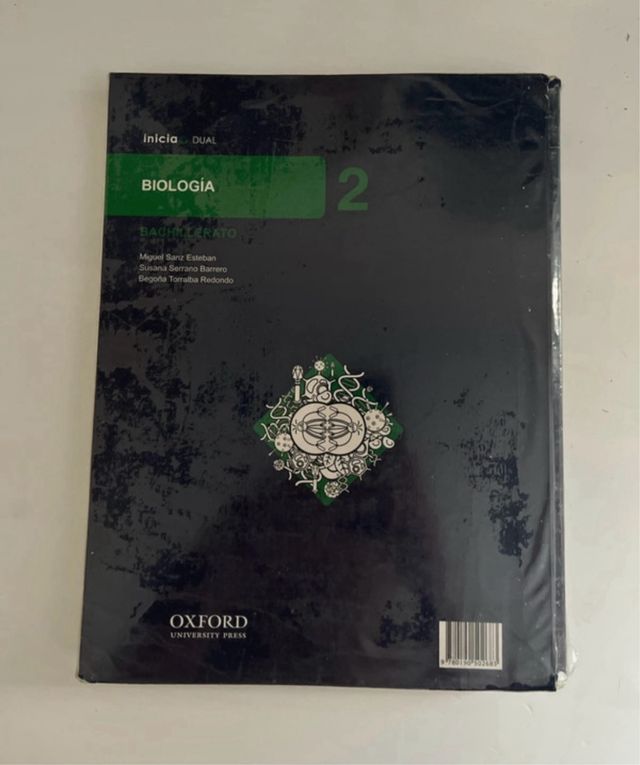 Libro de biología de 2 de bachillerato
