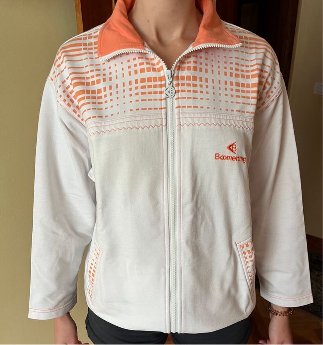 Chaqueta boomerang con cremallera