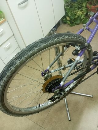 Bicicleta de 24 pulgadas de 18 velocidades.