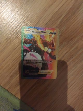 Carta pokemon charizard arcoiris