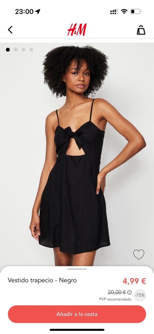 Vestido verano corto de tirantes