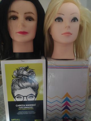 maniquíes y demás para F.P de peluquería. 