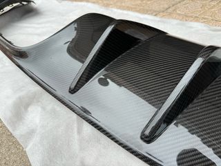 Difusor trasero Porsche Cayenne Coupe Turbo Gt