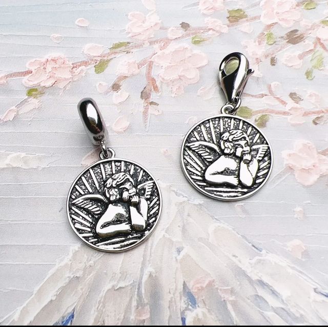 Angelo di protezione Ciondolo in Argento 925 Molto Bello