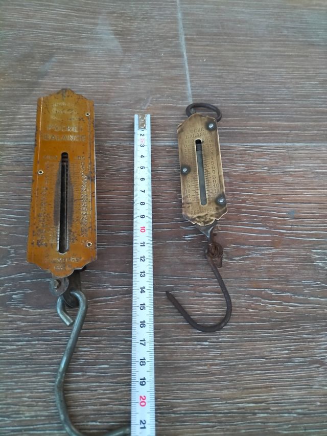 Peso bascula bolsillo antigua 