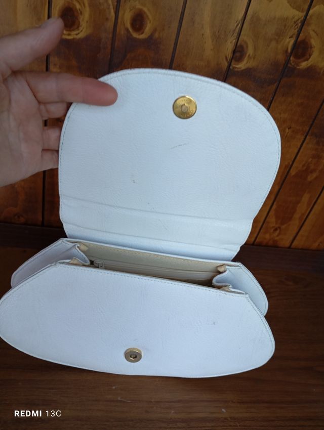 Borsetta in pelle Vintage Bianca