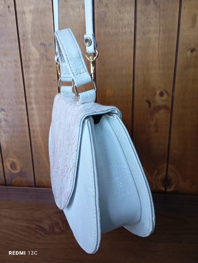 Borsetta in pelle Vintage Bianca