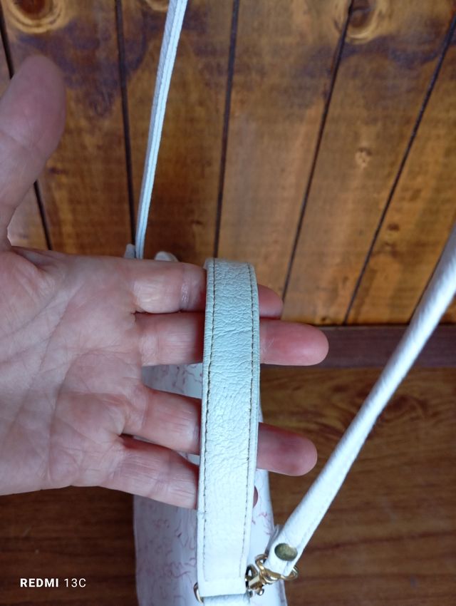 Borsetta in pelle Vintage Bianca