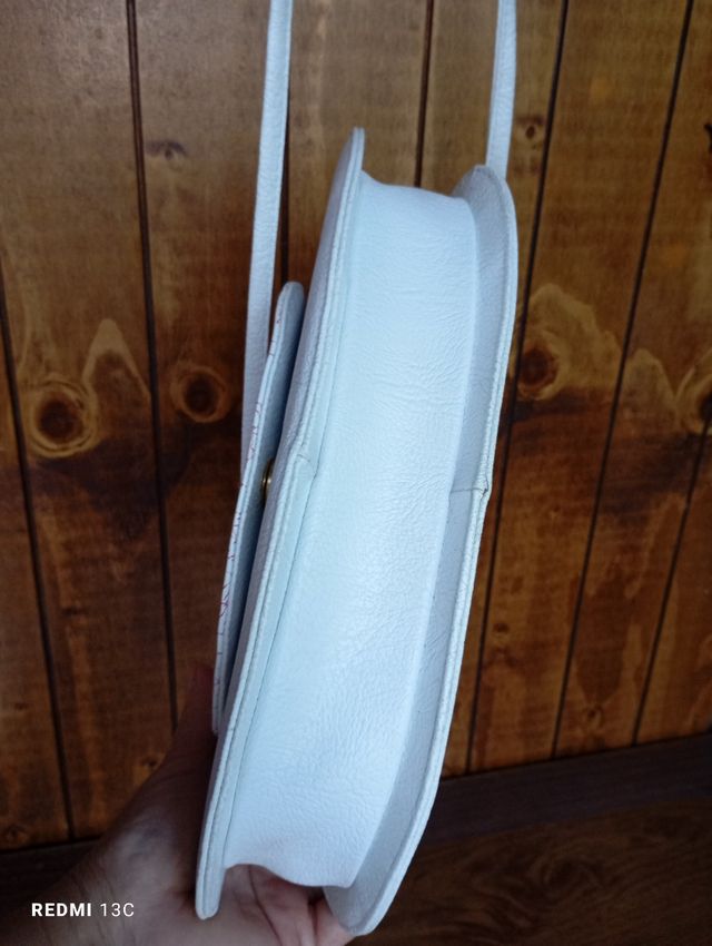 Borsetta in pelle Vintage Bianca