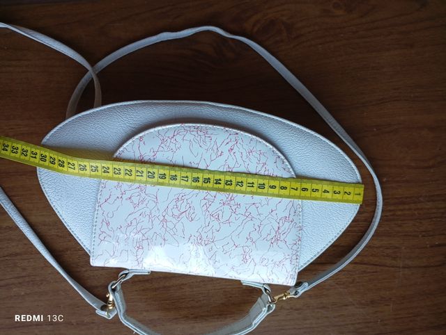 Borsetta in pelle Vintage Bianca