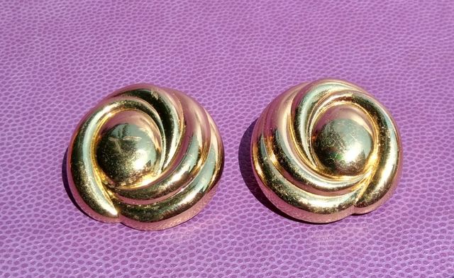 Orecchini a clip vintage firmati Grosse