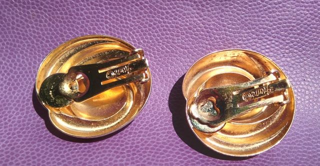 Orecchini a clip vintage firmati Grosse