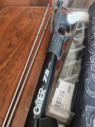 Equipo de pesca submarina. Buceo.