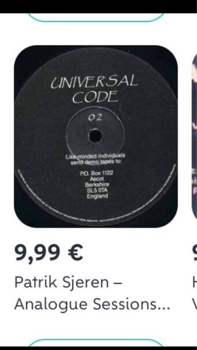 + Patrik Sjeren ‎– Analogue Sessions Volume (1995)
