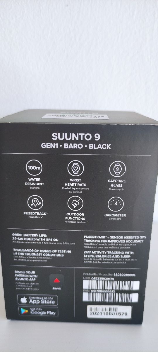 Suunto 9 Baro Gen 1 Zafiro