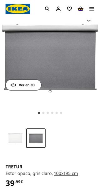 Estor opaco modelo tretur ikea