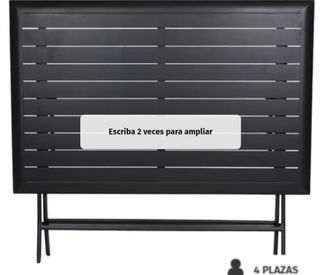 Mesa y sillas plegable de jardín para 4 personas