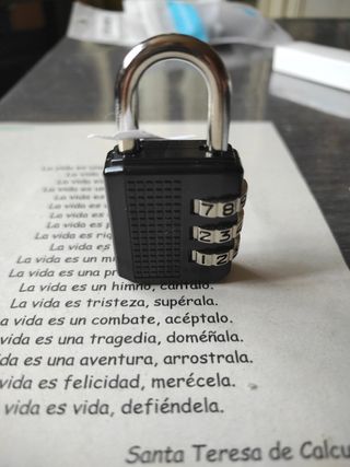 Candado combinacion