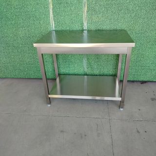 CA🍳 Mesa Central (acero) con 1 Estante
