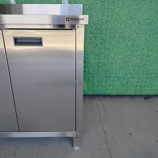 CA🍳 Mesa Mural (acero) con Puertas Abatibles