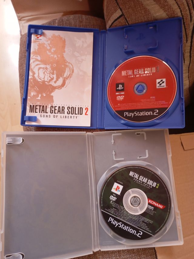 Pack metal gear 2 y 3play2 buen estado
