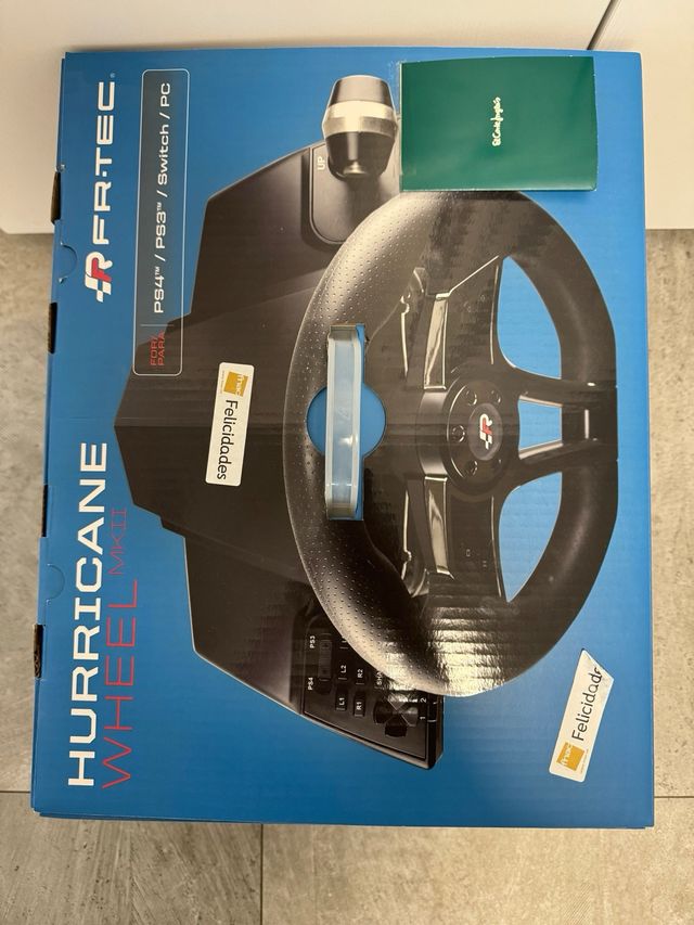 Volante con pedales para PS4/PS3/Switch/PC