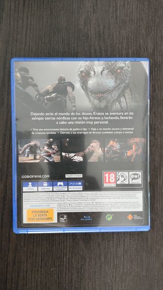 God of War PS4 2018 en su caja