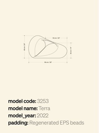 Pouf modelo “Terra” de Natuzzi