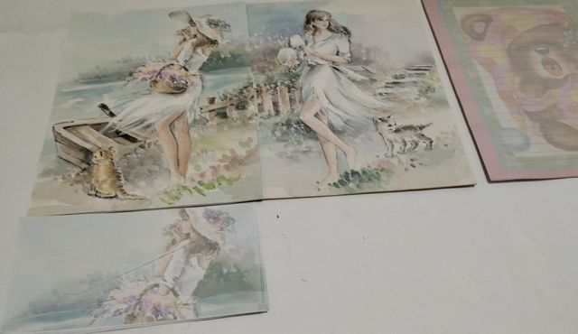 Cartas ilustradas vintage