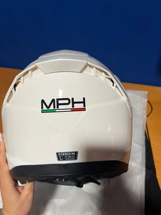 Casco moto integral MPH ECE22.06 (Talla M)