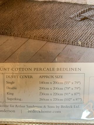 Funda edredon marca Sanderson